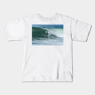 Bodyboarder in action Kids T-Shirt